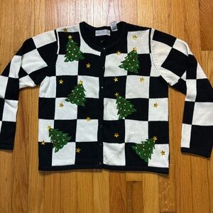 Marisa Christina Vintage Christmas Sweater Cardigan